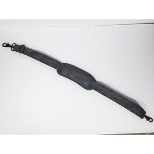 Bag Shoulder Strap Dark Gray / Black with metal hooks adjustable 30" to 53" NEW